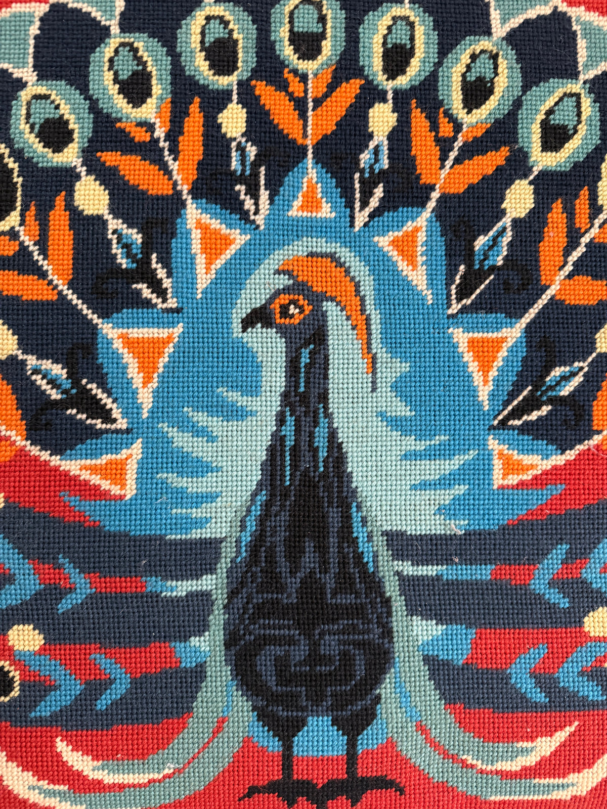 Vintage peacock tapestry