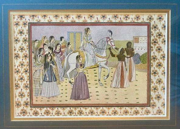 Vintage Indian Art - wedding scene