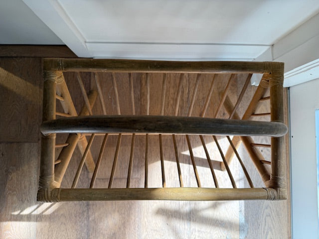 Oversized bamboo magazine rack