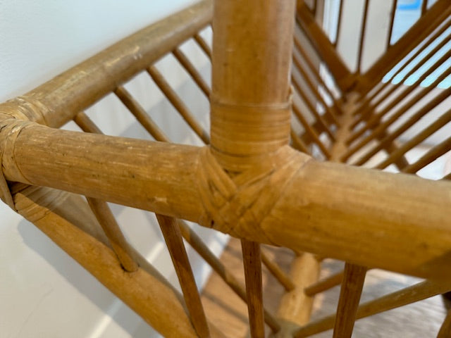 Oversized bamboo magazine rack