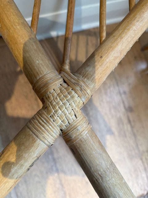 Oversized bamboo magazine rack