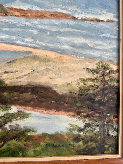 Vintage Seside Oil painting