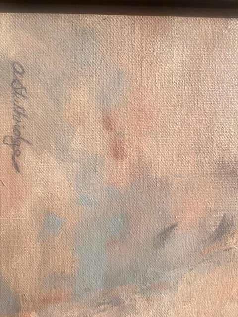 Original oil painting of nude