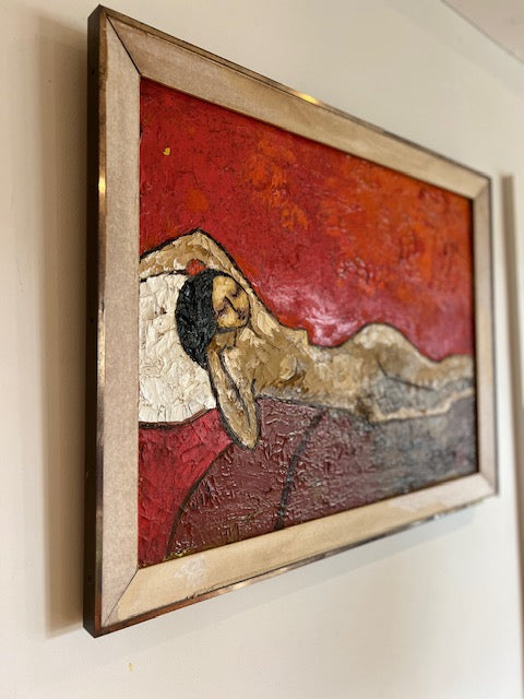 Vintage oil painting - nude