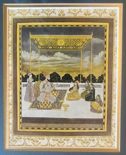 Vintage Indian Art - wedding scene 2