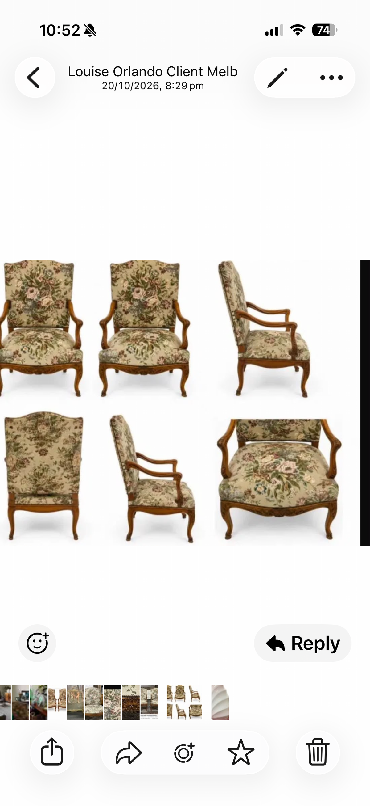 Antique French chairs (pair)