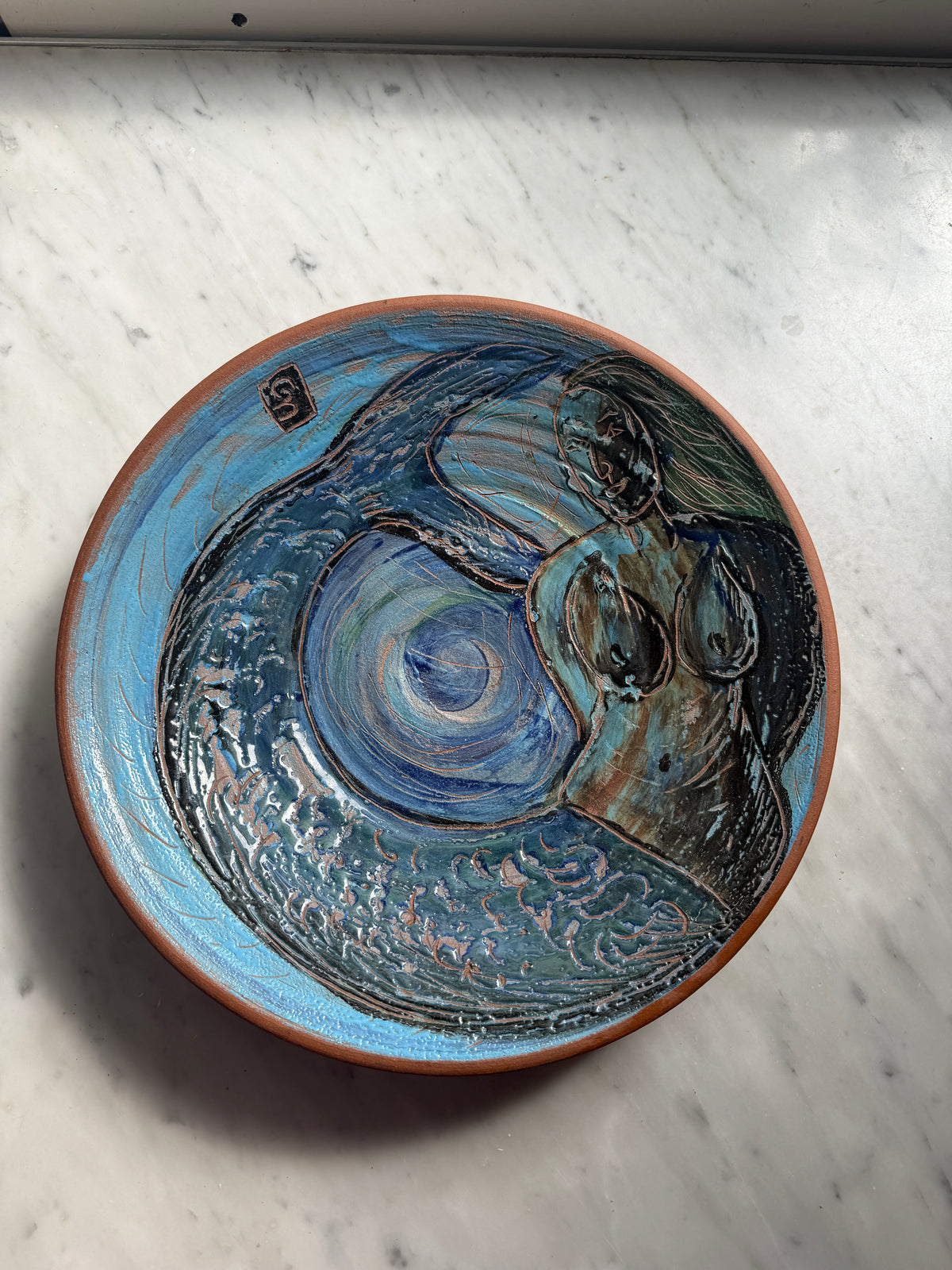 Mermaid large platter