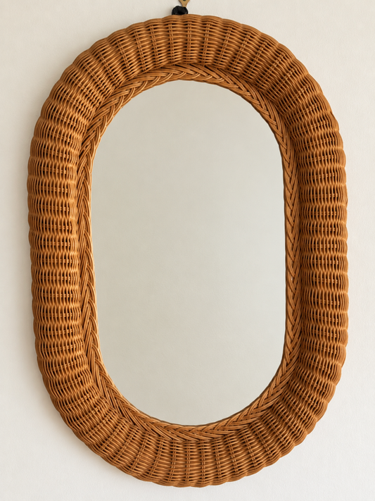 Vintage cane mirror 