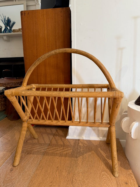 Oversized bamboo magazine rack