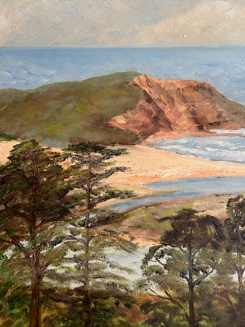 Vintage Seside Oil painting