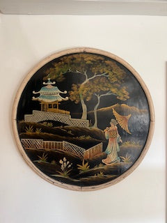 Large vintage Japanese painting