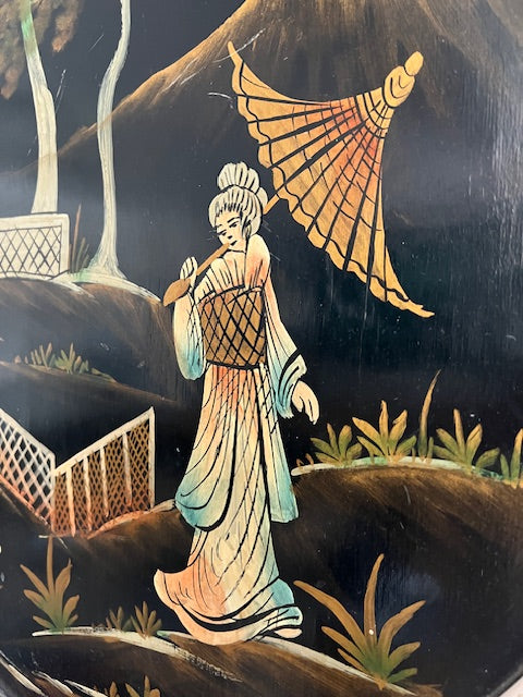 Large vintage Japanese painting