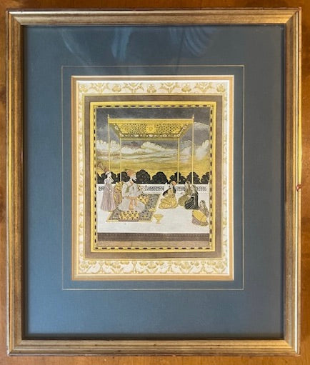 Vintage Indian Art - wedding scene 2