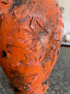 Terracotta hand-made vase